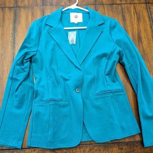 Betabrand Classic Blazer New with Tags Turquoise Size M